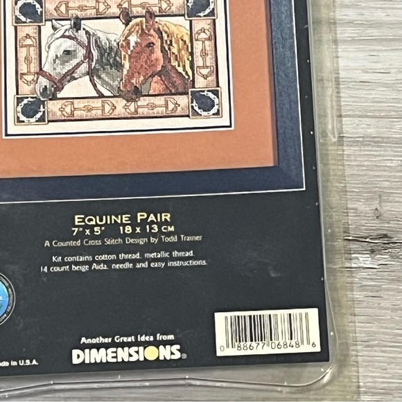 NWT Dimensions The Gold Collection Petites Equine Pair Counted Cross Stitch Kit - Picture 4 of 11